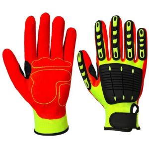 China HPPE TPR Spandex Impact Mechanic Touch Screen Gloves 7'' 8'' 9'' wholesale