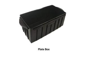 China Plate Box 373x182x165mm Battery Spare Parts , Plastic Injection Mould Parts wholesale