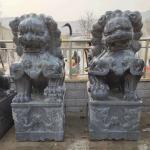 Gate Door Natural Marble Lion Sculpture Hand Carved