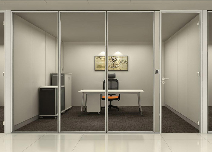 Sound Absorption Easy Assemble Glass Partition Wall For Office Partition Room High Quality Aluminum Frame