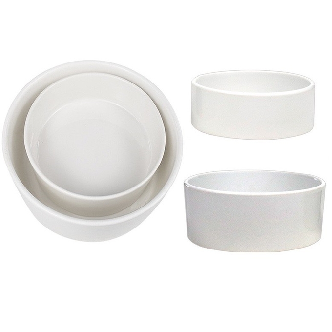 5'' 6'' Coated Ceramic Sublimation Dog Bowl Blanks Custom Sublimation Blank