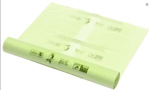 China Flat 100% Biodegradable Plastic Shopping Bags For Home Municipal Composting wholesale