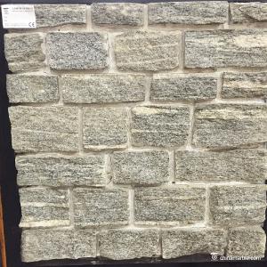 China Natural stone Grey Granite Meshed Back Cultured Wall Stone / Paving Stone Corrosion Resistance wholesale