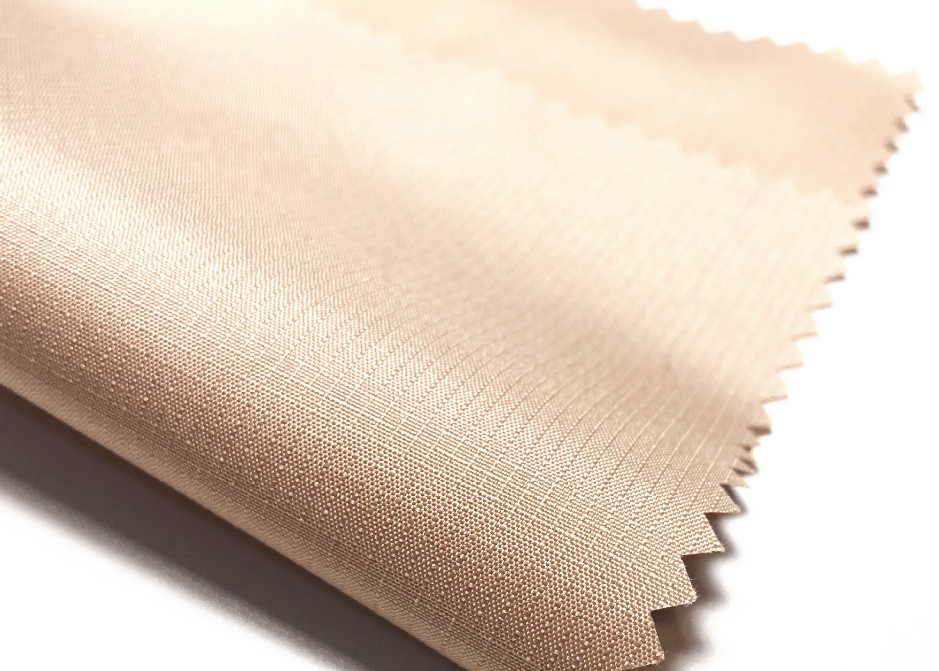 0.15 Grid 240t 75d*75d poly pongee Khaki color anti-velvet coating waterproof workwear fabric