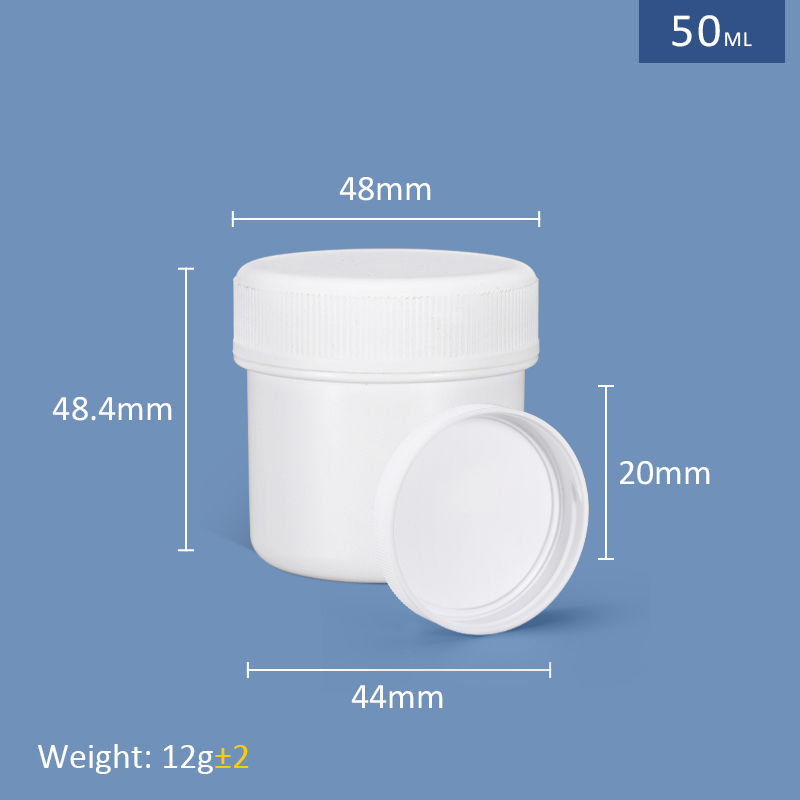 Food Storage PP Plastic Spice Boxes Jars Containers With Lids 8oz