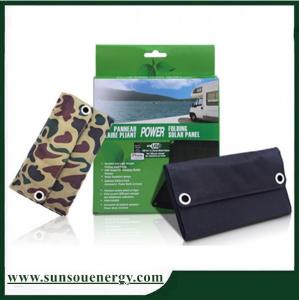 China Small power 5w USB charger-port folding solar panel, foldable solar panel phone charger for outdoor usage wholesale