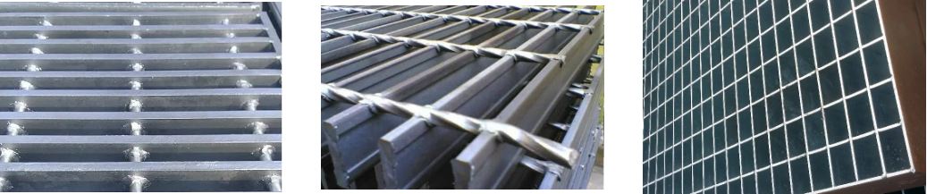 Iron Square Grid Machine Forge Welding Galvanized Steel Stair Treads and Steel Grating Stairs
