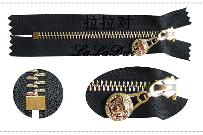 Practical Light Gold Teeth Purse Zippers Meet Modern Design Metal Wallet Zips