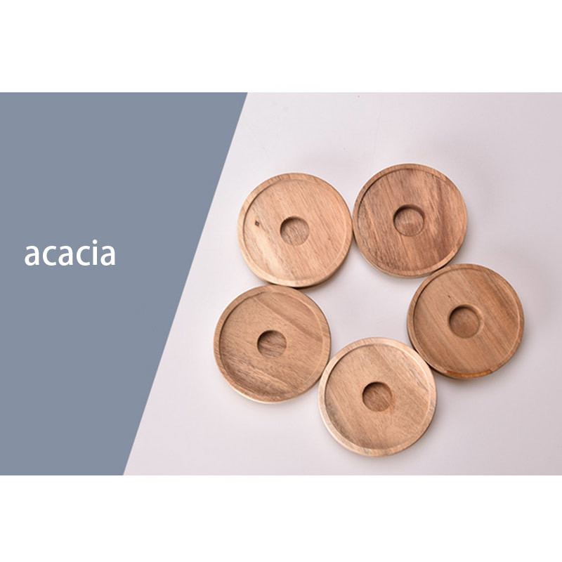 900ml Wood Cover Borosilicate Wide Mouth Glass Jars