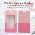 Corrugated Paper Mobile Case Packaging Box With Window Blister