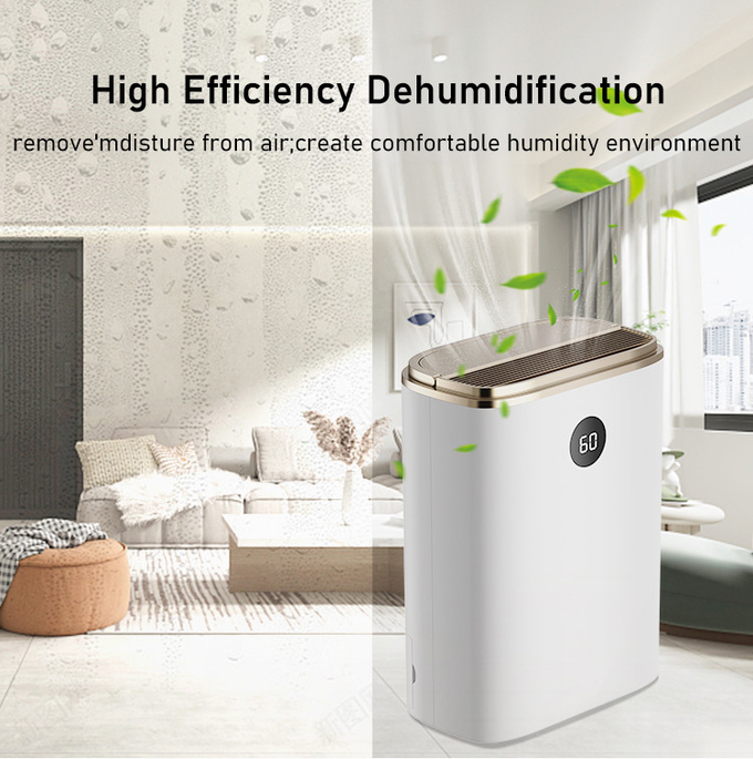 5.5L Household Rotary Dehumidifier Air Purifier 2 In 1 With Hidden Handle