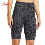 Tie Dye Printed Pocket 8" Biker Shorts For Women High Waisted Yoga Workout