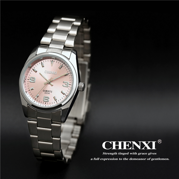 Fashion Ladies Watches Sapphire Glass Case Stainless Steel Watches Man Men's Quartz Watch
