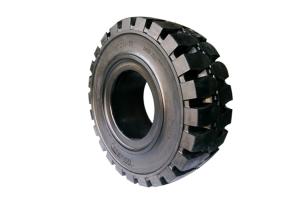 China 15x4.5-8 Solid Truck Tires 301 Deep Groove Block Pattern 6.50 Rim wholesale