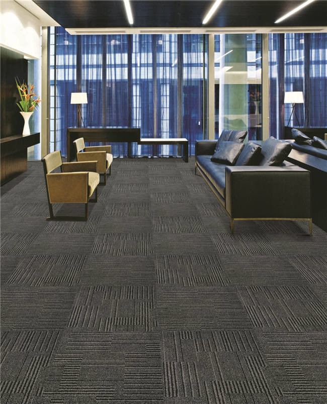 Insulative Cut Loop Hotel Carpet Tiles Carpet Tiles Self Adhesive Back For Project