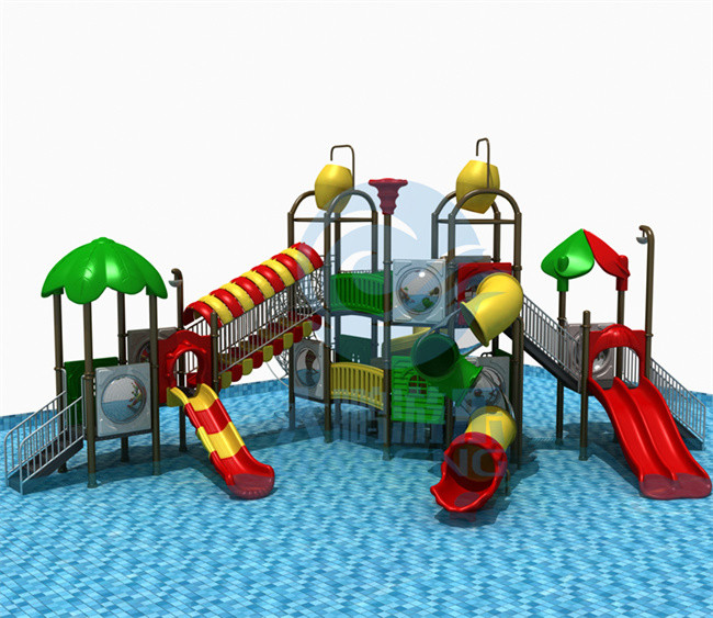 Security Playground Water Slide Kids LLEPE Outdoor Water Slide Environment Friendly