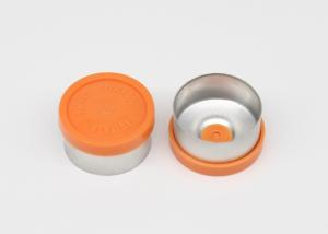 China 13mm Orange Pharmaceutical Injection Vial Caps With Pre-indentation wholesale