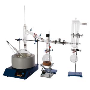 China 5L Vacuum Distillation Equipment Shortest Distillation Glassware Kit wholesale