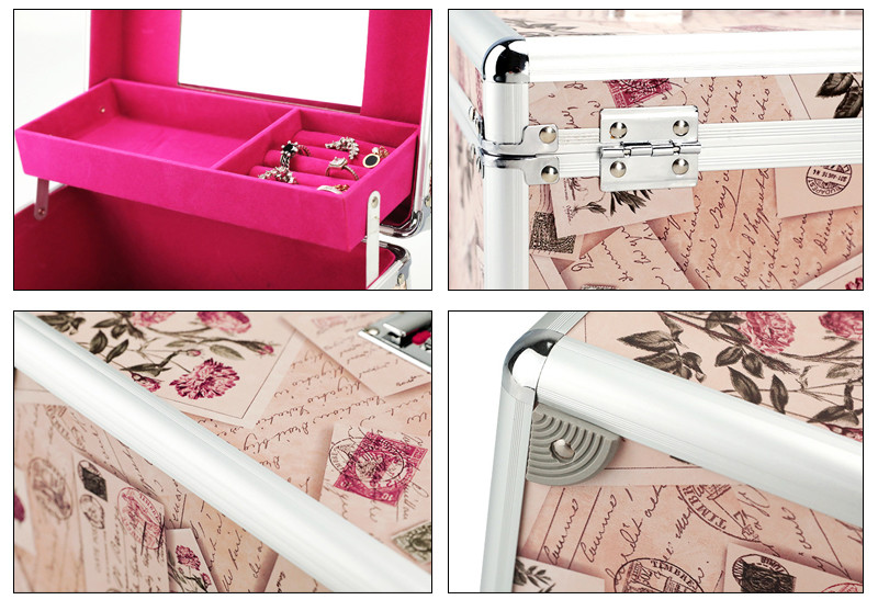Lock Hard Brushes Toiletry Makeup Bag Case