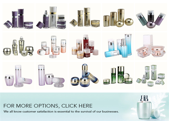 Luxury Acrylic Lotion Bottle 15ml 30ml 50ml 100ml Round Shape Plastic Lotion Bottle Cosmetic Airless Bottle
