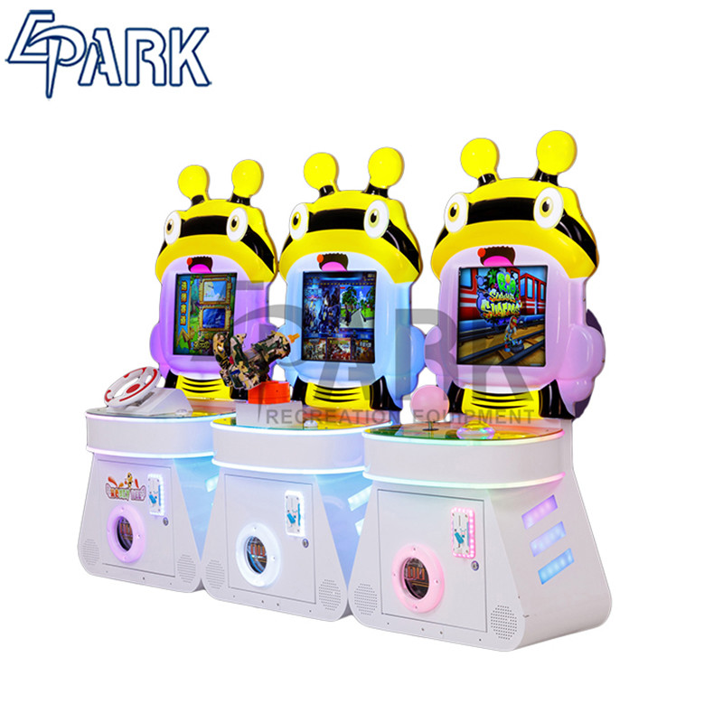 Honey Bee Series Racing / Shooting / Fishing Game Machine For Kiddie Amusement