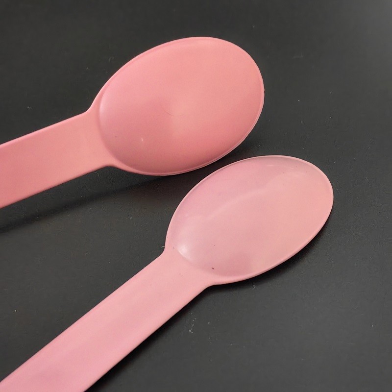 PLA Composable Customized Spoons Fork Knife For Ice Cream Shops