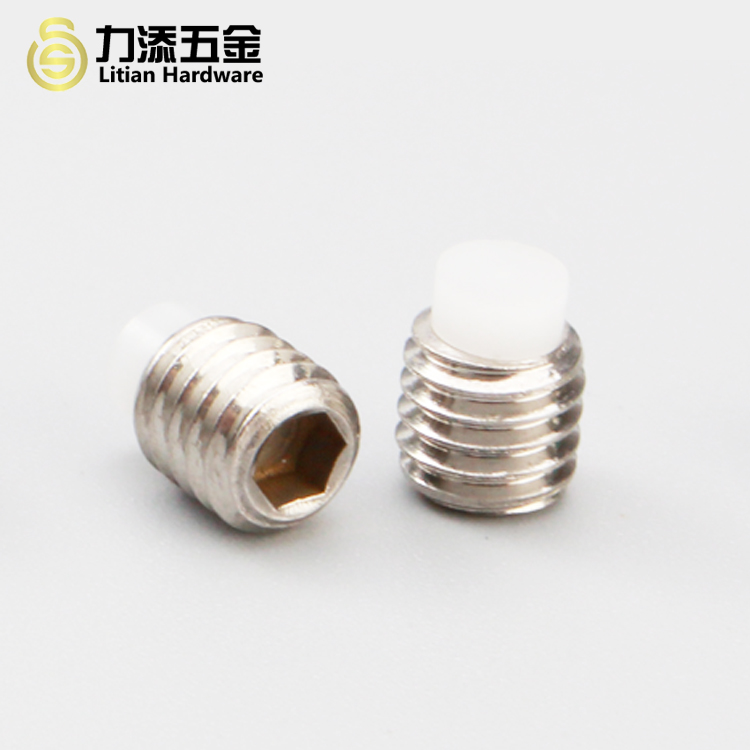 DIN915 M4 Stainless Steel Screws With Nylon Tip Grade 10.9 Spheroidizing