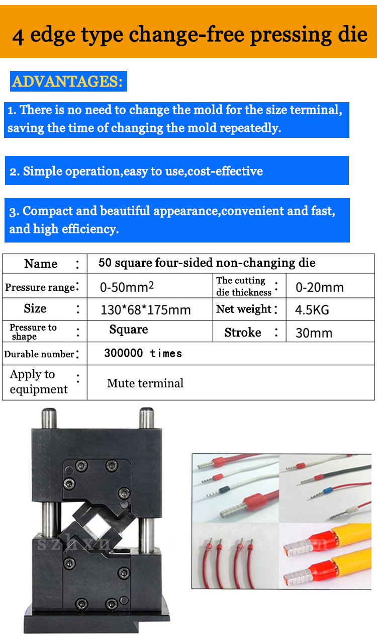 60KG Semi Automatic Pre-Insulated Wire Terminal Crimping Machine for Tubular Terminals
