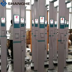 China Smart Voice 200kg Clinics Ultrasonic Height And Weight Machine wholesale