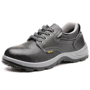 China Microfiber Industrial Safety Shoes Iron Toe Black Pu Boots Unisex wholesale