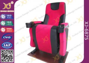 China Plastic Back Cover Theatre Seating Chairs With Full Upholstery Cover Seat Padded wholesale