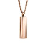 Gift Occasion Bar Cremation Urn Necklace Stainless Steel Men and Women Cross