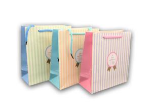 China Cute Fancy Small Brown Gift Bags With Handles Fashionable Appearance wholesale