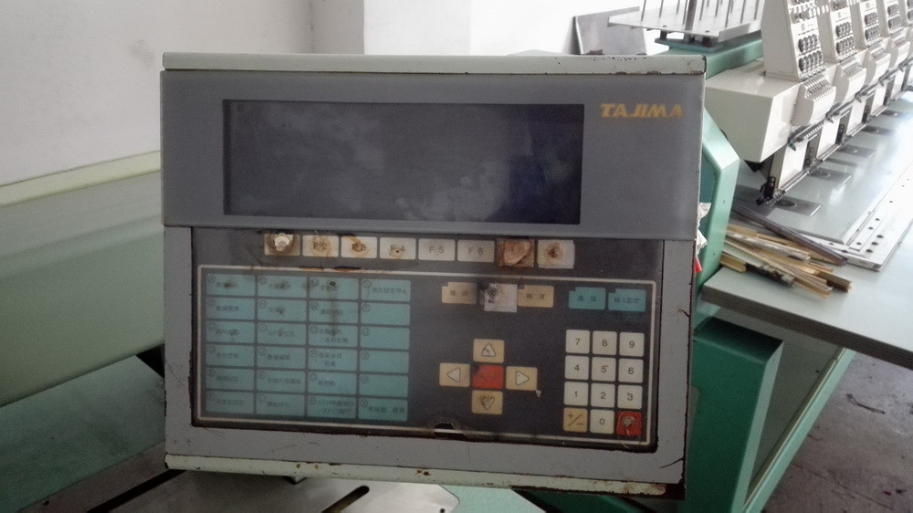 Multi Needle Used Tajima Embroidery Machine 2 Heads 9 Needles 3 Phases