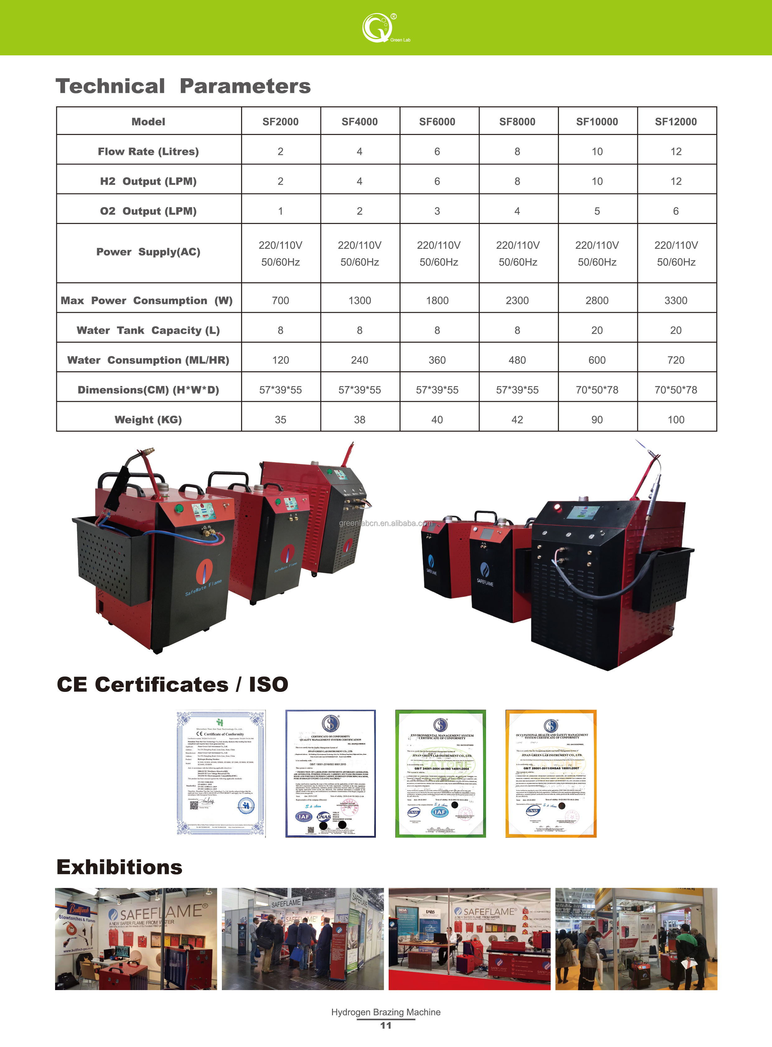 2LPM Output Safeflame Gas Flame Torch Welding Manipulator Oxygen Hydrogen Gas Generator