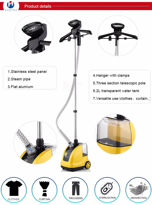 Adjusting Pole Compact Clothes Steamer Constant Easy To Restore Steam Iron
