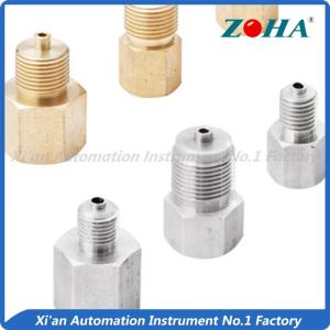 China Stainless Steel Oil Pressure Sensor Connector / Brass Pressure Gauge Adapter wholesale