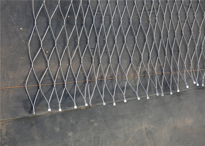 Rust Protection Stainless Steel Cable Trellis , Stainless Steel Wire Mesh Netting
