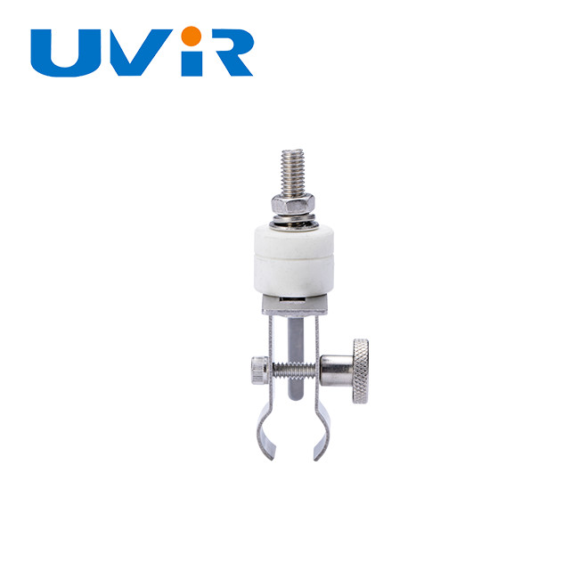 white base Stainless Steel Lamp Holder for Medium wave IR lamps 10mm