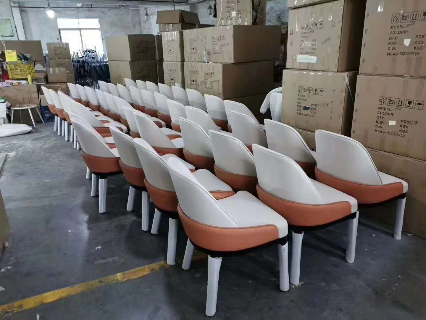 0.6CBM Nordic Dining Chair 4 Seater Scandinavian Dining Room Table And Chairs Marble