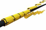 Underwater Pu Subsea Cable Protection Red Color