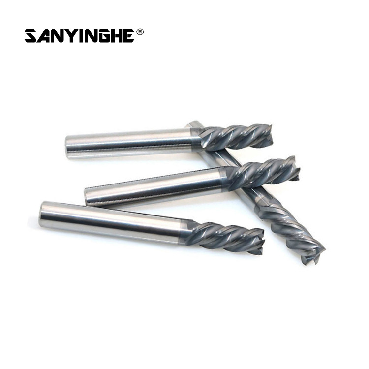 4mm Solid Carbide End Mills 50Lx4F Ball Nose Milling Cutter HRC45 HRC55 HRC60 HRC65