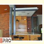 Anti Aging Aluminium Folding Windows , Outdoor Horizontal Folding Windows lowes