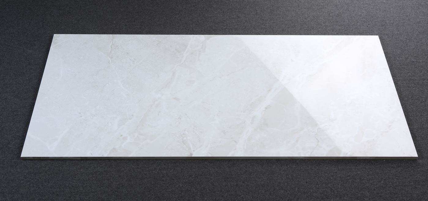 Modern Marble Look Porcelain Tile Tiles 600x1200mm Size Light Grey