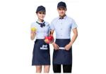 Professional Restaurant Staff Uniform , Short Sleeve Stylish Restaurant Uniforms