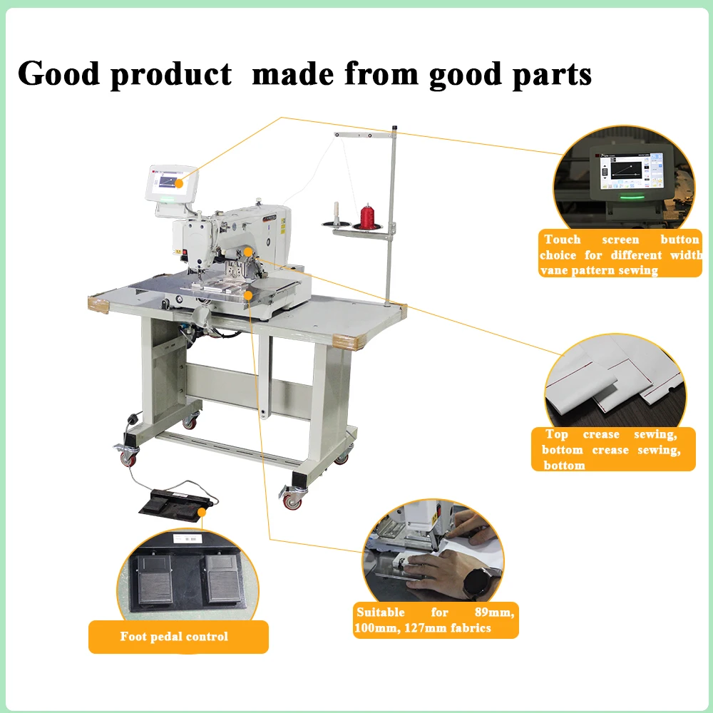 Automatic Vertical Blind Vane Hem Pocket Sewing Machine Curtain&Roller Blind