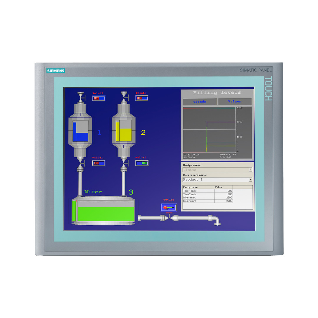 SIEMENS SIMATIC HMI 6AV6647-0AG11-3AX0 TP1500 Basic Color PN