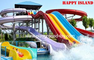 China Fiberglass Big Water Slide Water Amusement Park For Amusement Park wholesale
