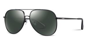 China Anti Glare Metal Frame Polarized Sunglasses Size With 145MM Temple Length wholesale