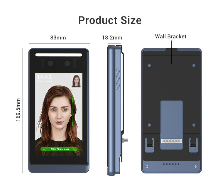 1.2GHz OEM SDK Face Recognition Access Control LINUX 5inch Multi Language